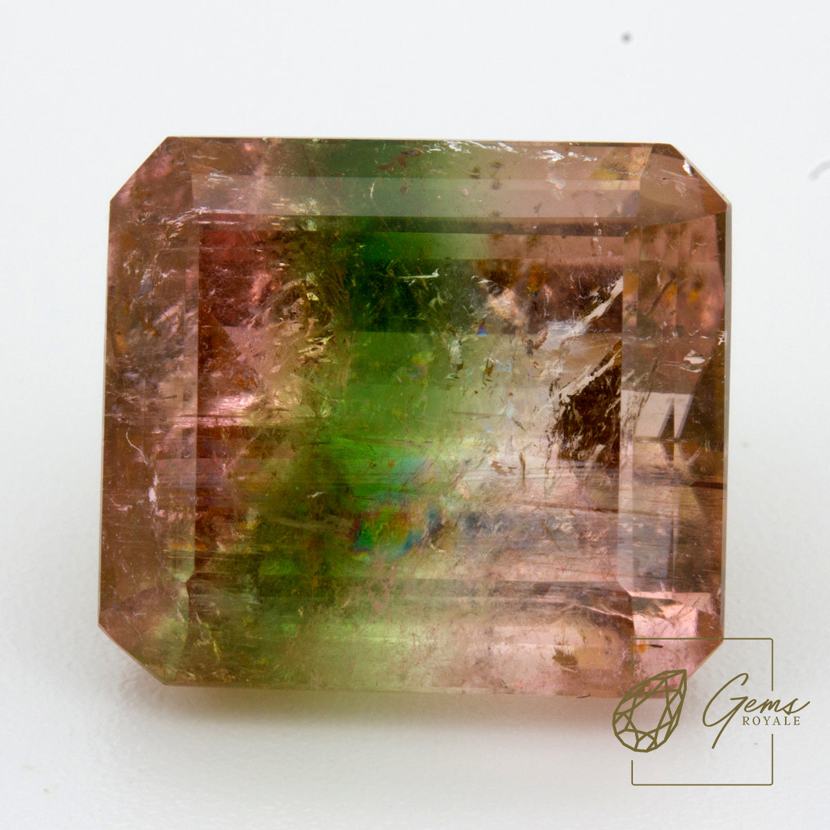 Emerald cut Tourmaline 17.68 Ct