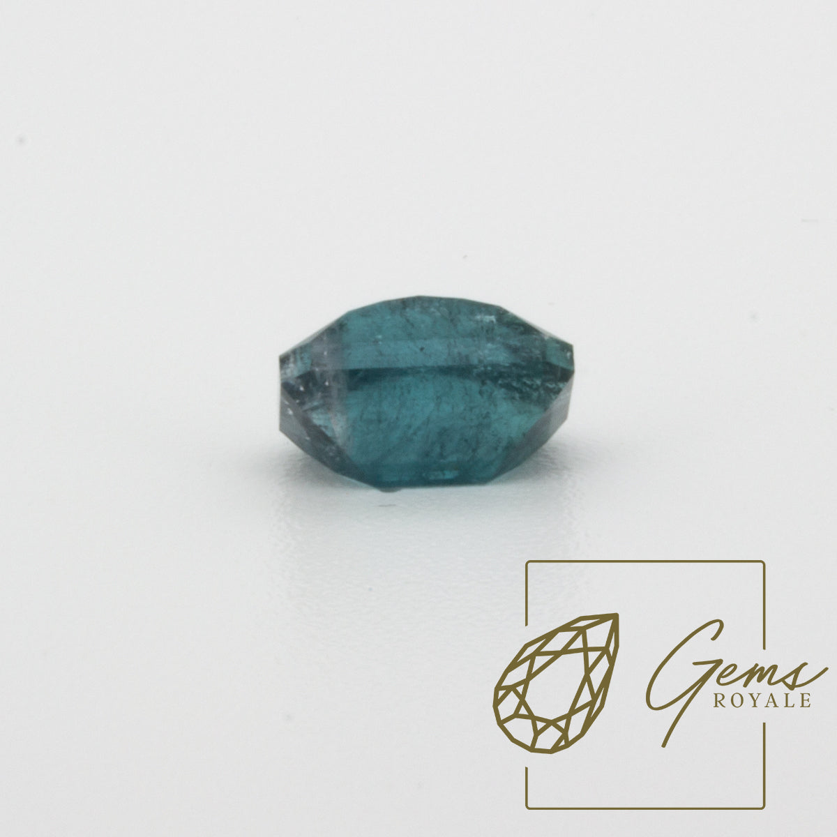 Pixel cut indicolite Tourmaline 1.55 ct