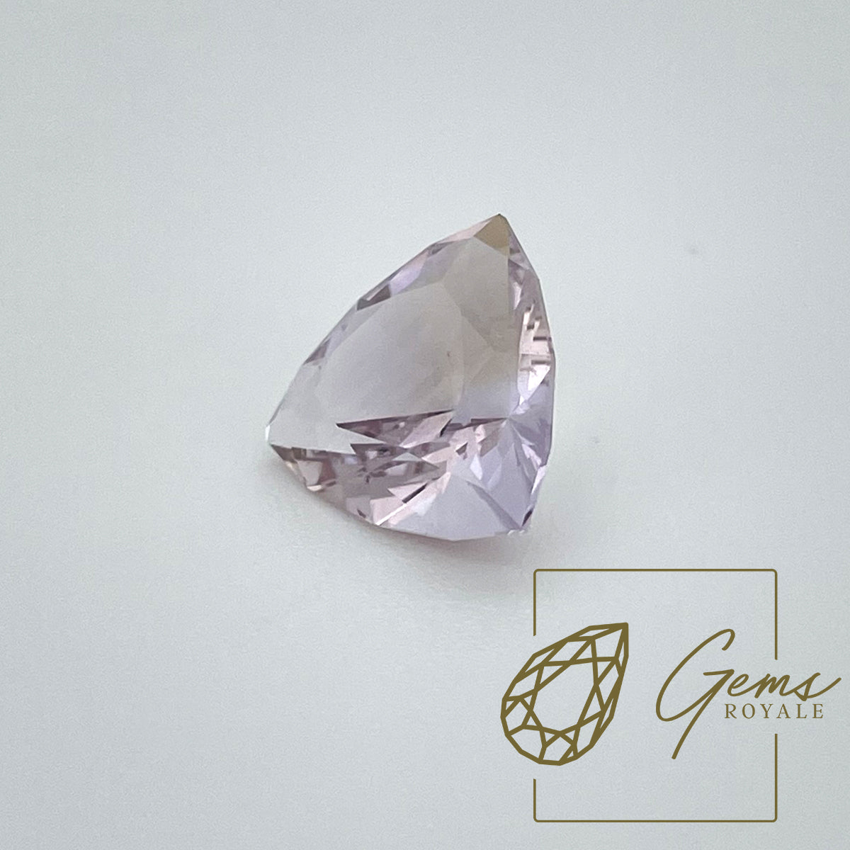Trillion cut Amethyst, 3.93 carats