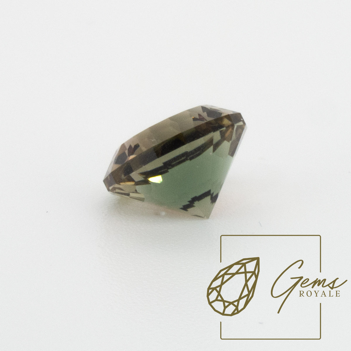 Round cut green Sunstone 3.37 ct