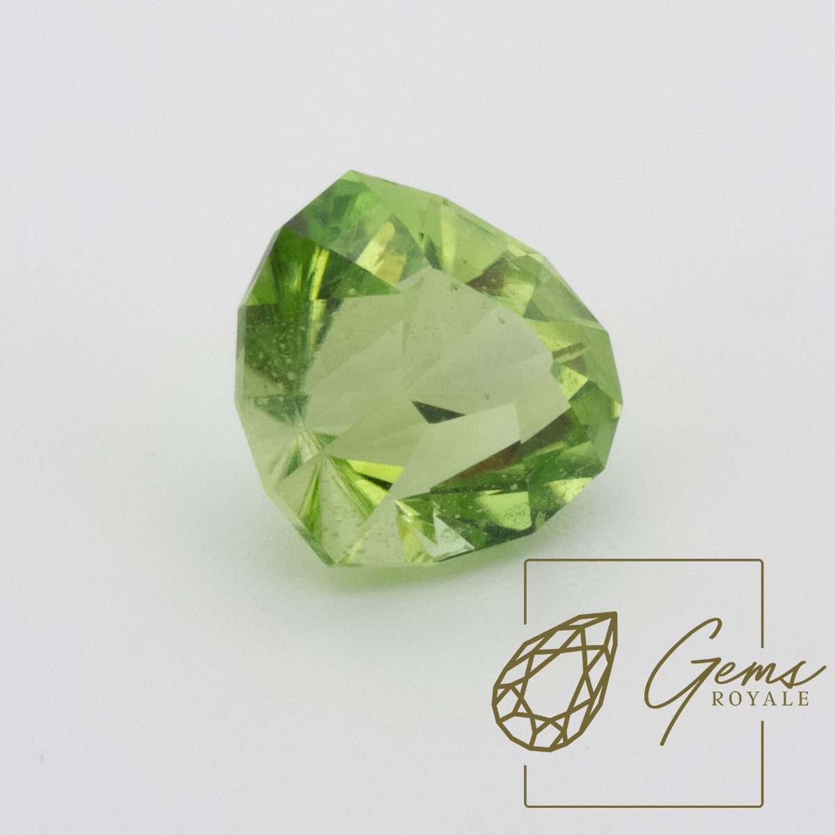 Shield cut Peridot 5.33 ct