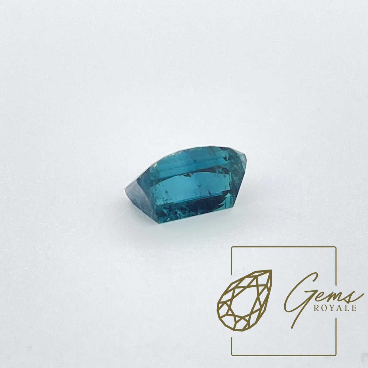Pixel cut indicolite Tourmaline 2.38 ct