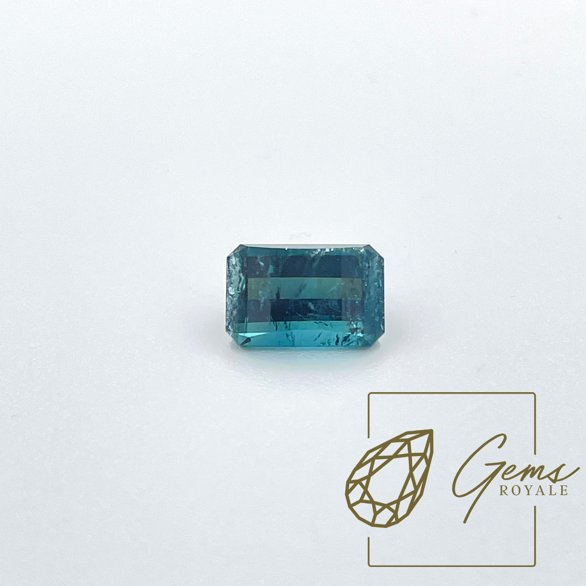 Pixel cut indicolite Tourmaline 2.38 ct