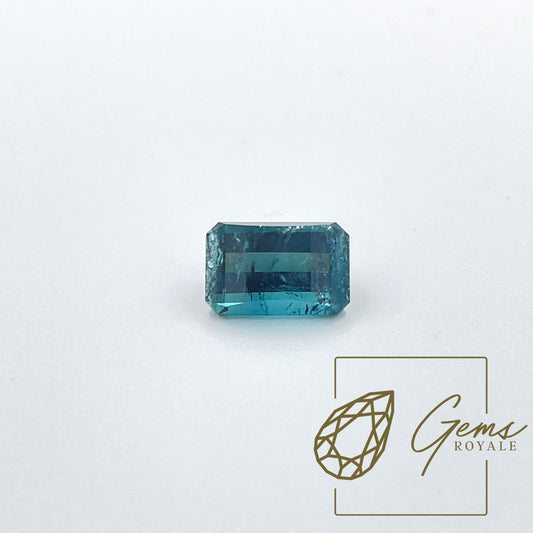 Pixel cut indicolite Tourmaline 2.38 ct