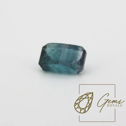 Pixel cut indicolite Tourmaline 1.55 ct