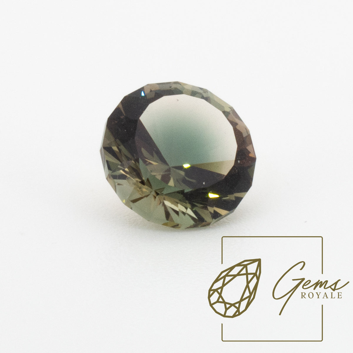 Round cut green Sunstone 3.37 ct