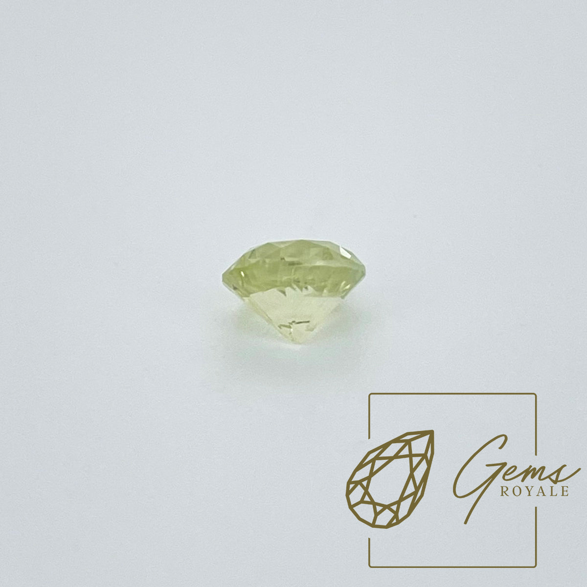 Round brilliant cut yellow Sapphire, 1.81 ct