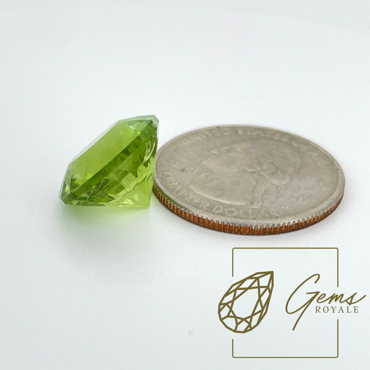 Fancy brill Peridot 14.14 ct