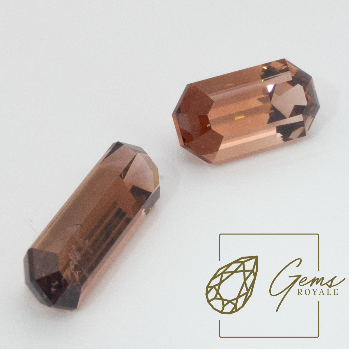 Tourmaline pair 3.96, 3.78 ct