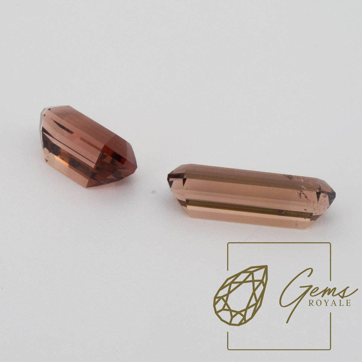 Tourmaline pair 3.96, 3.78 ct