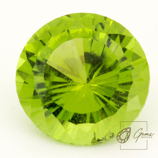 Fancy brilliant cut Peridot, 4.90 carats