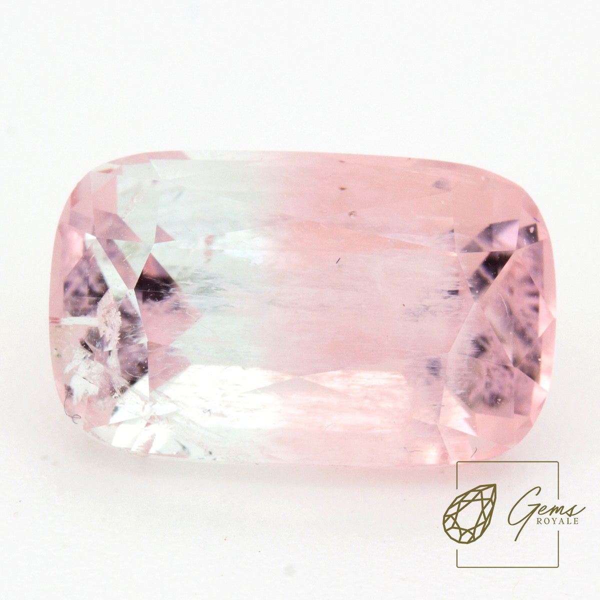 Bicolor Pink-White Tourmaline 4.8 ct