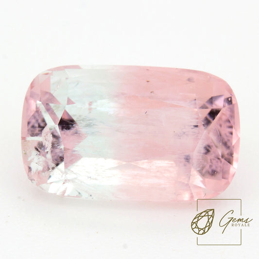 Bicolor Pink-White Tourmaline 4.8 ct