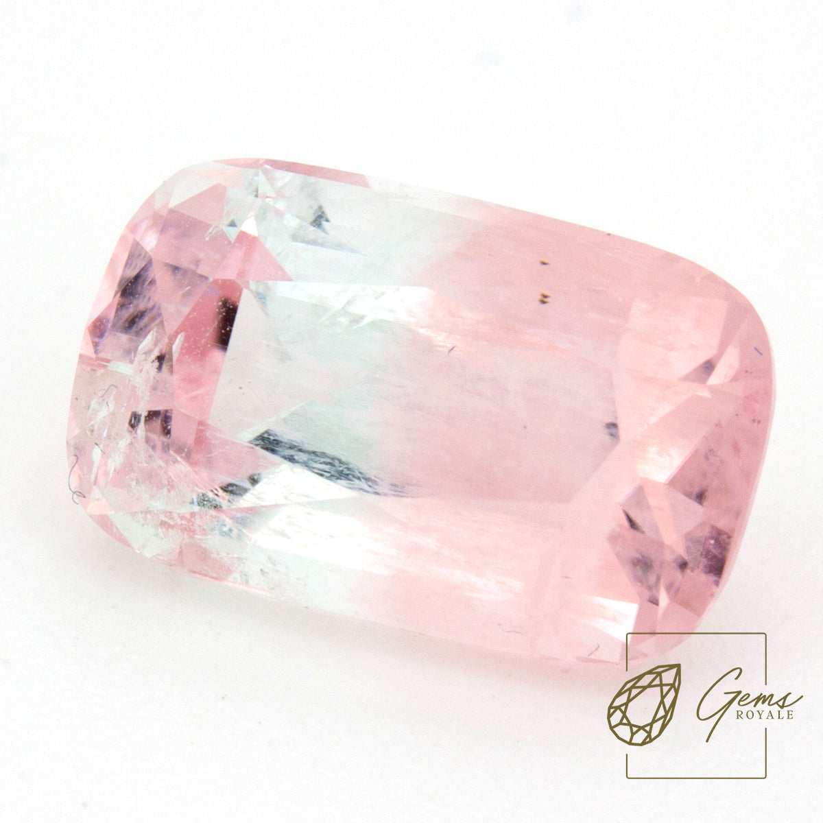 Bicolor Pink-White Tourmaline 4.8 ct