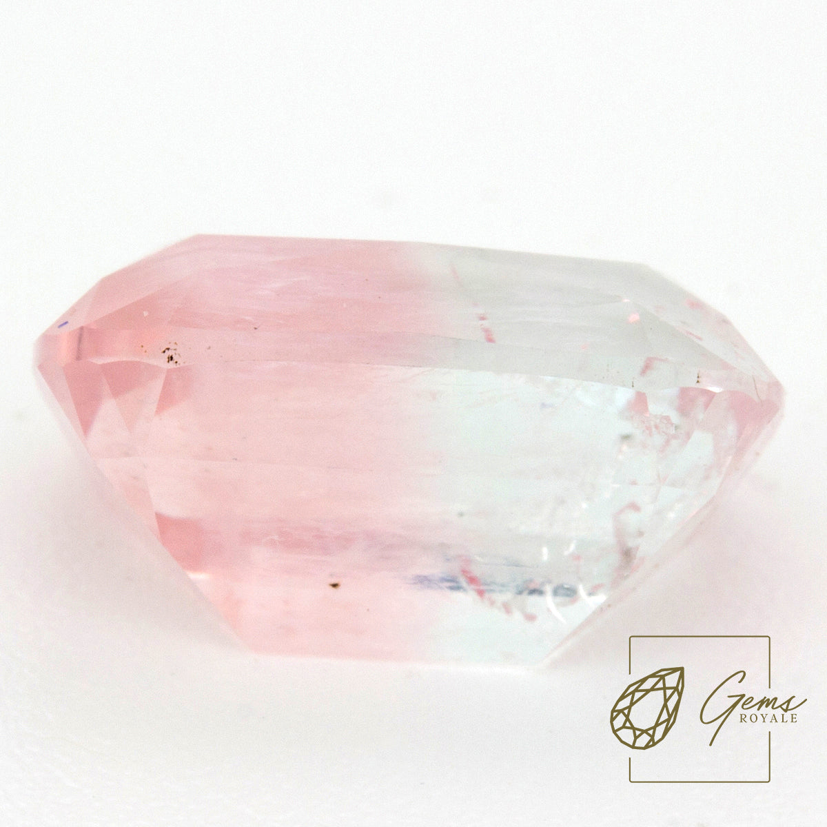 Bicolor Pink-White Tourmaline 4.8 ct
