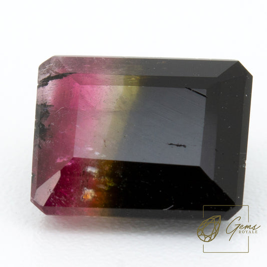 Emerald cut Tourmaline 3.38 Ct