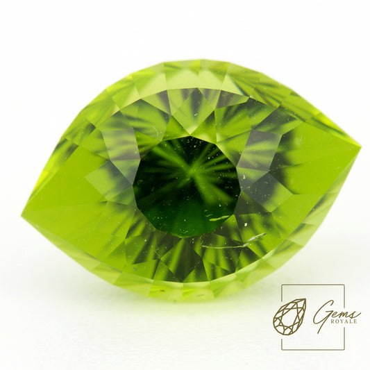 Eye cut Peridot 5.09 Ct