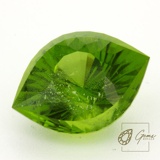 Eye cut Peridot 11.18 Ct