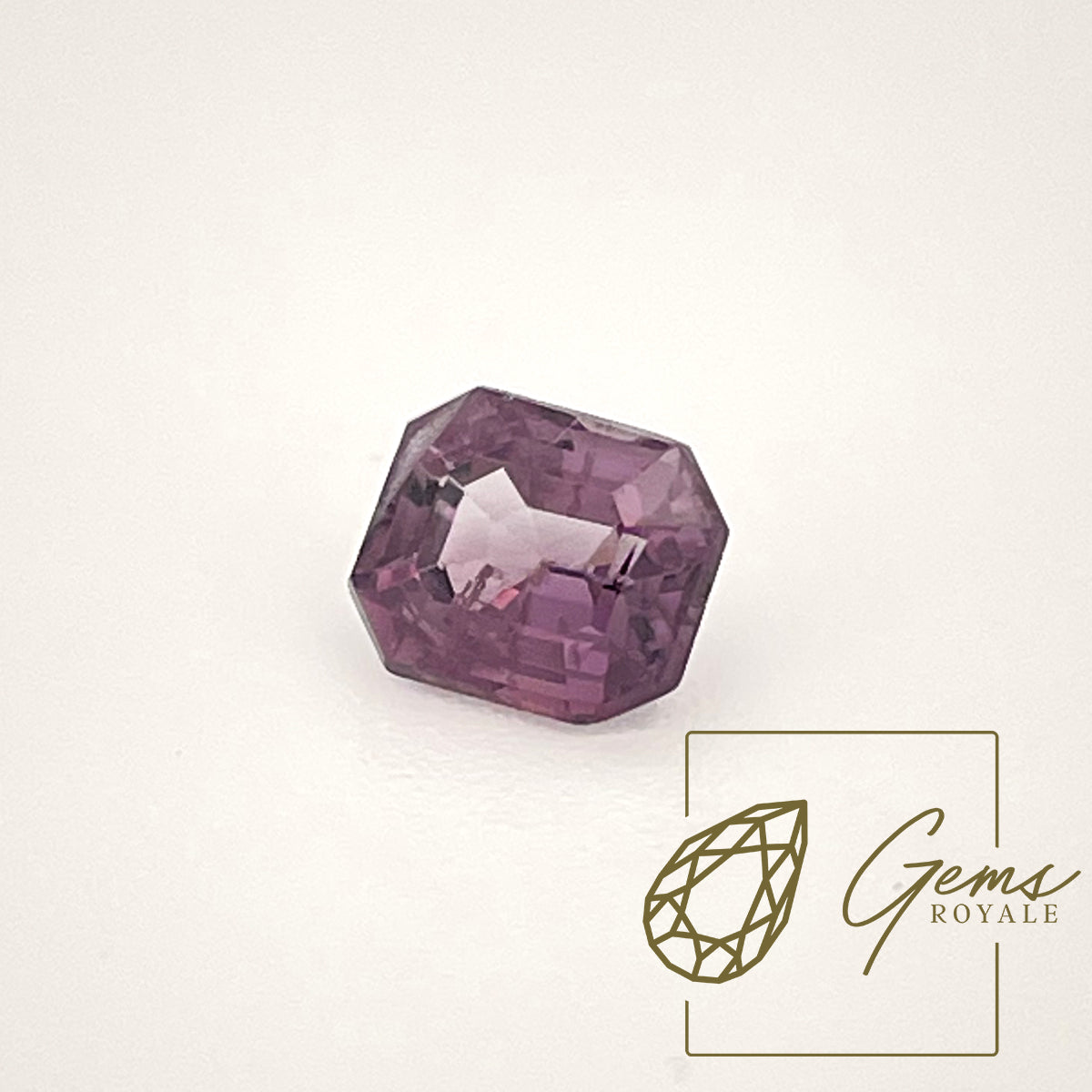 Emerald cut purple Spinel, 1.23 ct