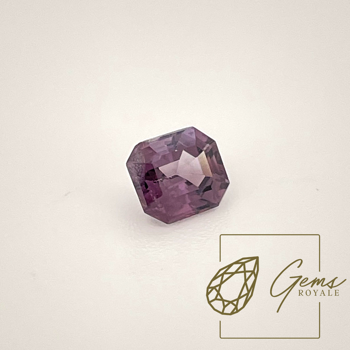 Emerald cut purple Spinel, 1.23 ct