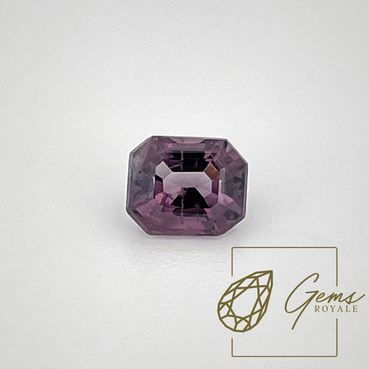 Emerald cut purple Spinel, 1.23 ct